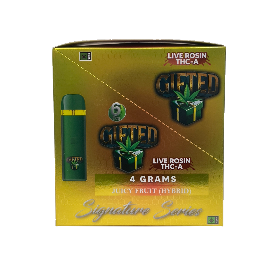 Gifted - Disposable 4g THC-A Concentrate 6pk - Juicy Fruit (Hybrid)