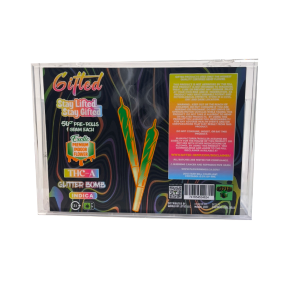 Gifted - THC-A Pre-Rolls 50ct - Glitter Bomb (Indica)