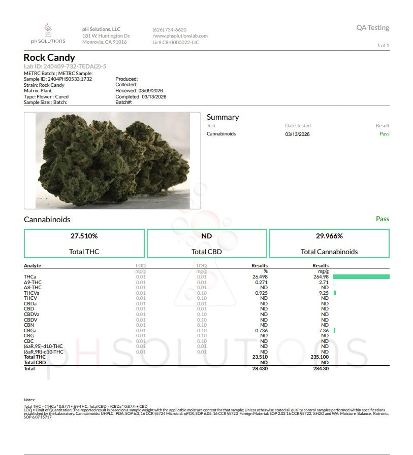 Rock Candy Exotic Hemp Flower by the QP