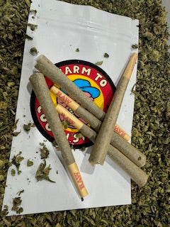 5 Pack of our famous Granddaddy Purp 2 Gram prerolls