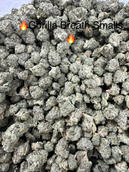 Gorilla Breath Smalls Exotic Hemp Flower by the QP