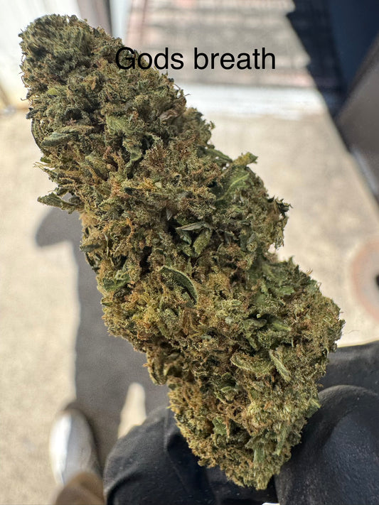 God's Breath premium Hemp Flower by the QP