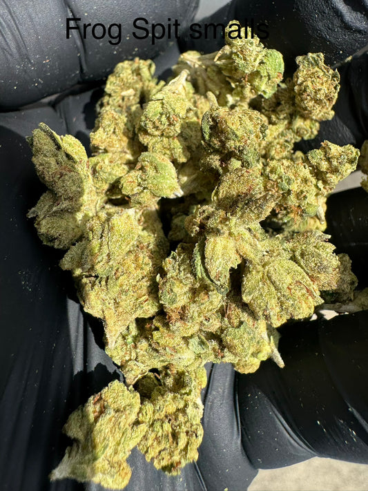 Frog Spit Smalls premium hemp flower by the QP