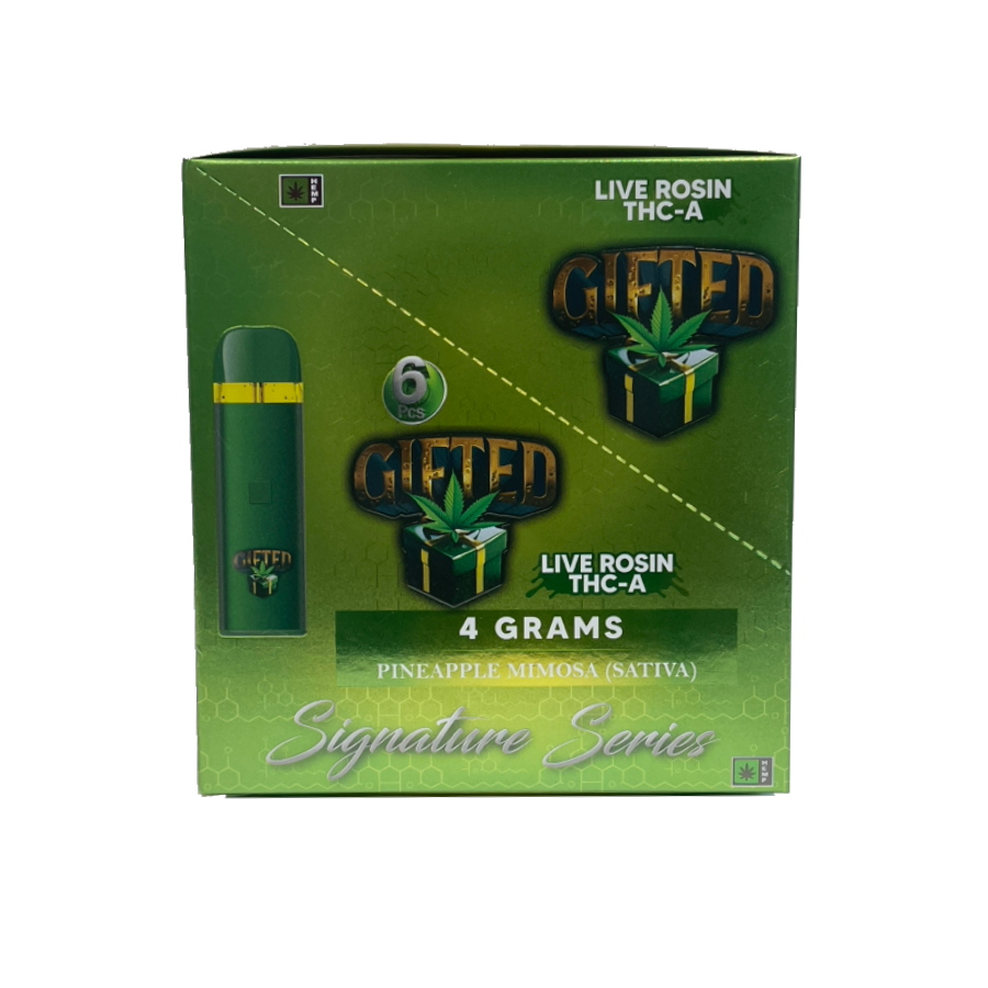 Gifted - Disposable 4g THC-A Concentrate 6pk - Pineapple Mimosa (Sativa)